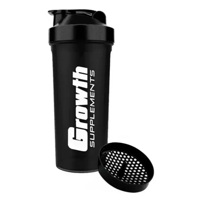 2x Coqueteleira Shakeira Copo Preta Academia Fitness Growth