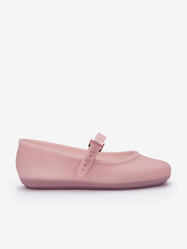 Mini Melissa Girls Soft Ballerinas in Pink Pink / EU 31 UK 12