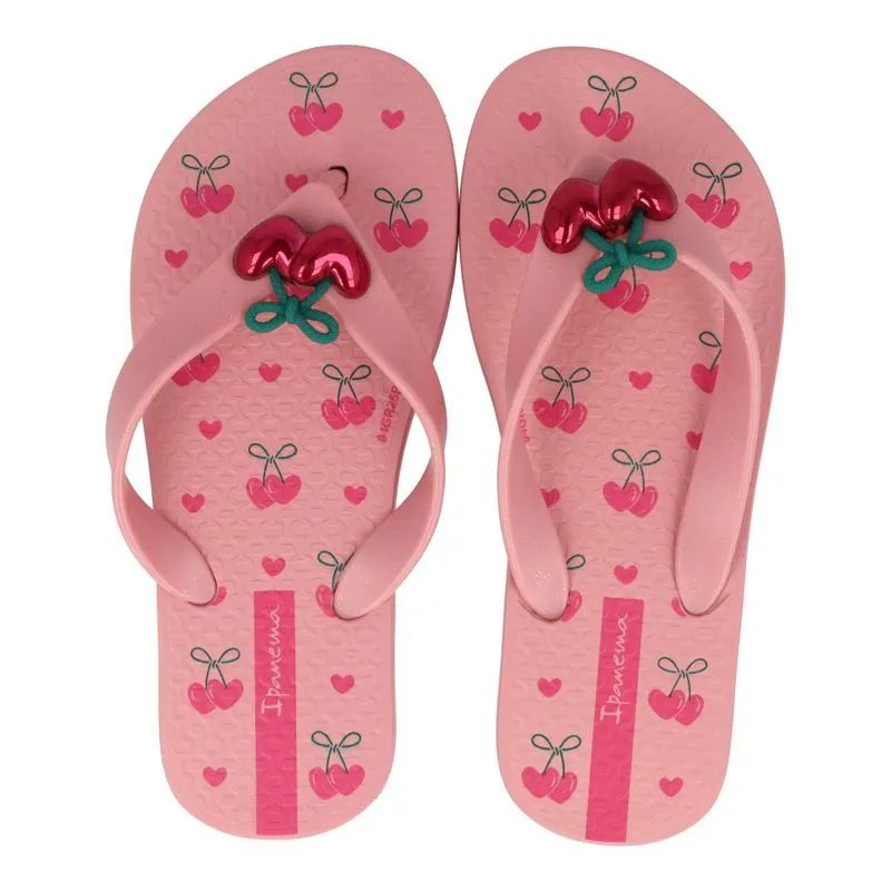 Chinelo Ipanema Rosa Estampa De Cerejas Infantil ROSA/ROSA - 29