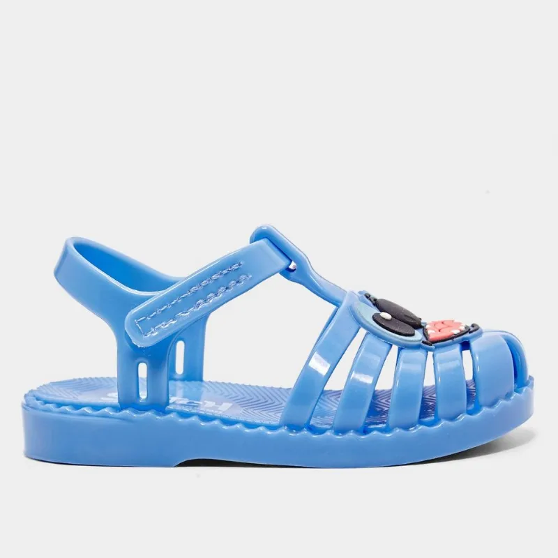 Sandália Infantil Disney Stitch Duo Menina - Menina - Azul+Azul claro