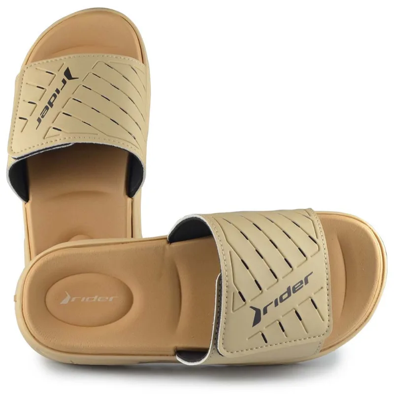 Chinelo Rider Masculino R Soft 25 12529 BQ113 BEGE/BEGE/PTO 39