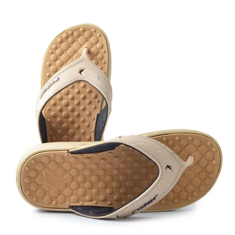 Chinelo Rider Masculino R Soft 25 12528 BQ320 BEGE/BEGE/PTO 39