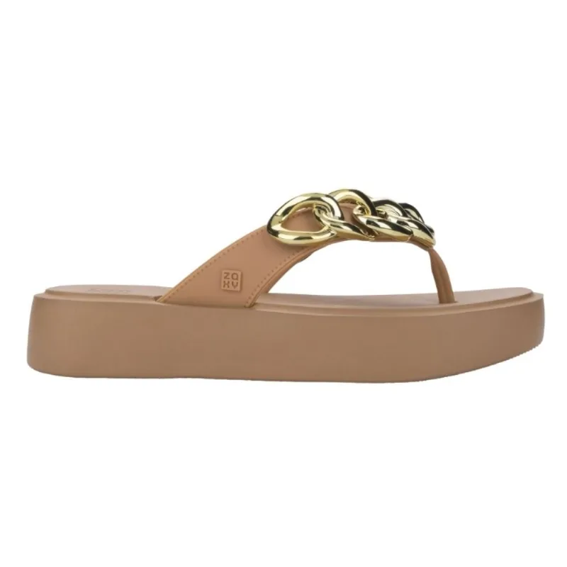 Tamanco Feminino Plataforma Link Marrom Zaxy 19276-BR261 33/34