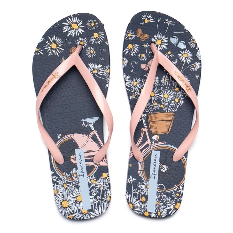 Chinelo Feminino Ipanema Bloom Azul/Rosa - 39