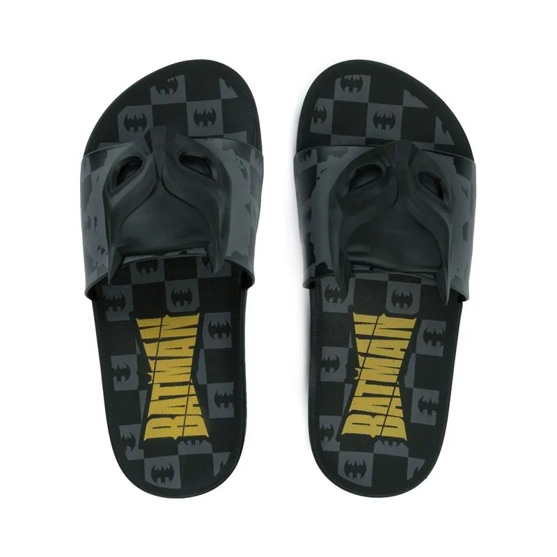 Chinelo Slide Infantil Grendene Batman Adventure Preto - 25