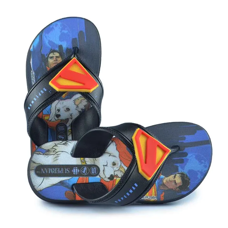 Chinelo Infantil Grendene Superman LEGEND 25 23351 BS111 PRETO/CINZA 33/34 - IPANEMA