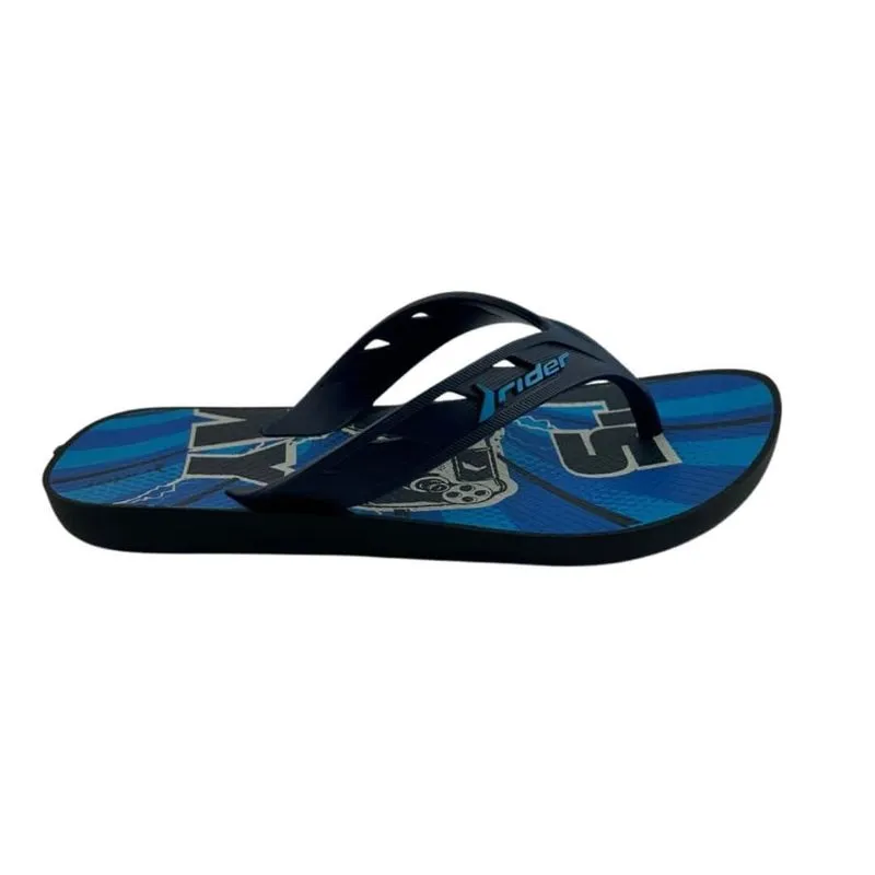 Chinelo Infantil Menino Rider Stree Joy 11768 28 / PRETO/AZUL/CINZA