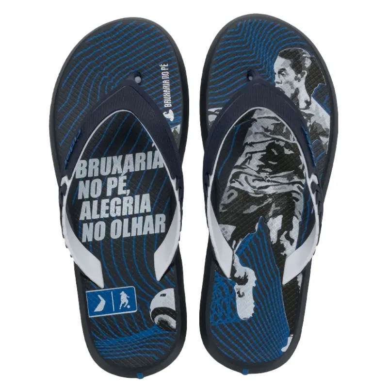 Chinelo Rider Ronaldinho Gaúcho Azul Masculino 43