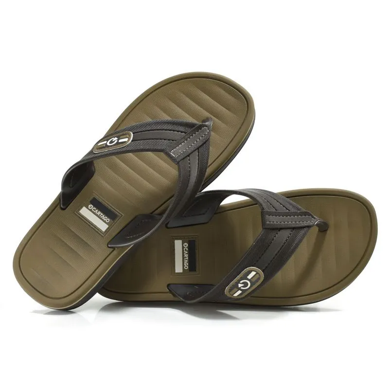 Chinelo Infantil Cartago Paris II do 26 ao 36 Marrom 12468 34