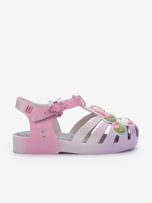 Mini Melissa Girls Possession Unicorn Jelly Shoes in Multicolour Multicoloured / EU 25 - 26 UK 8