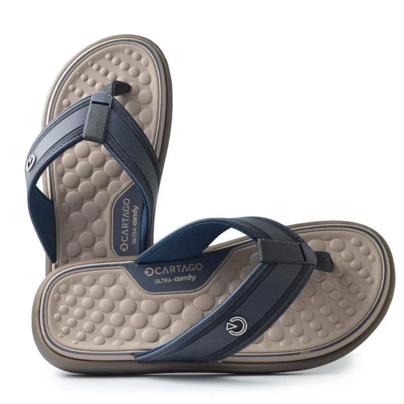 Chinelo Cartago Masculino Dubai 25 12575 BT151 MARROM/BASALTO 43/44