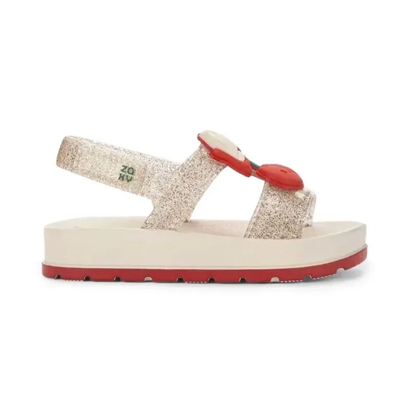 Sandália Grendene Kids Zaxynina Cherry Infantil Off White 22