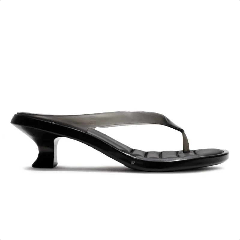 Sandália Melissa Thong Kitten Hell Feminino 33/34 / Preto / Preto
