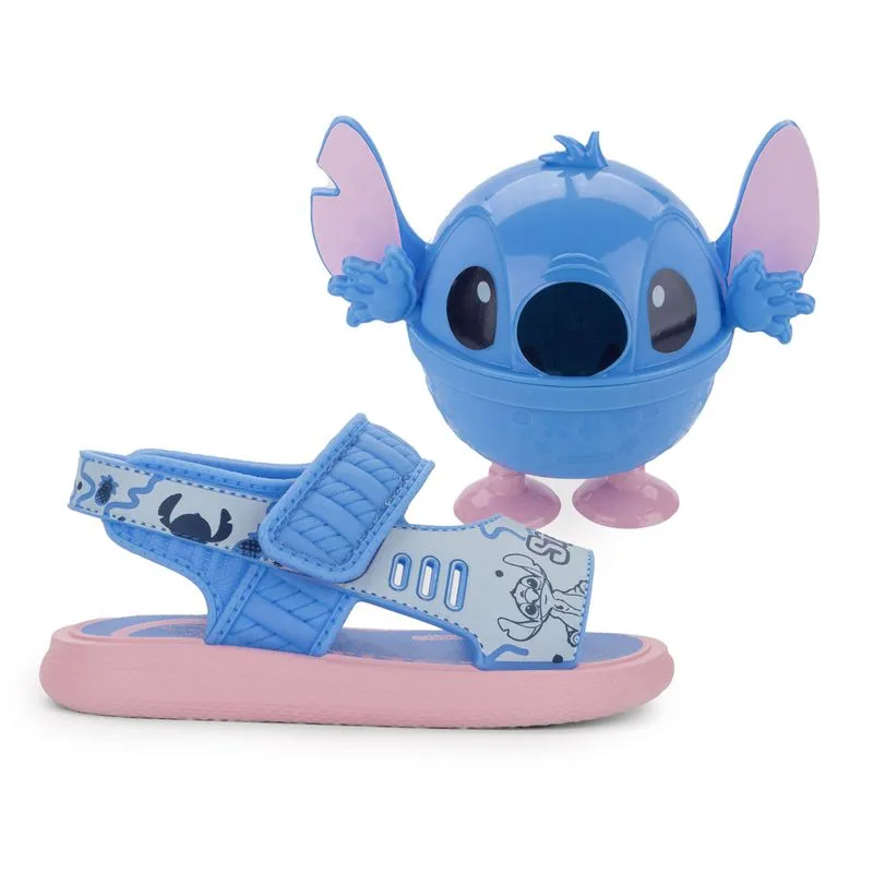Sandália Grendene Kids Disney Lunch Time Estampa Stitch Rosa Infantil 19