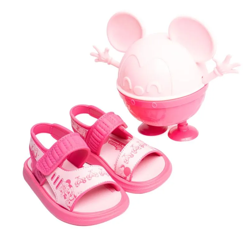 Sandália Infantil Grendene Disney Lunch Baby Rosa - 20