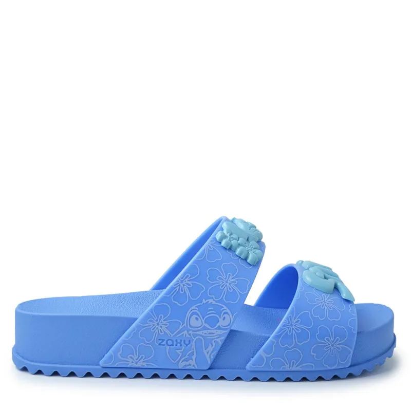 Sandália Papete Zaxy Feminina Disney Pop 25 19326 BU892 - AZUL/STITCH 38