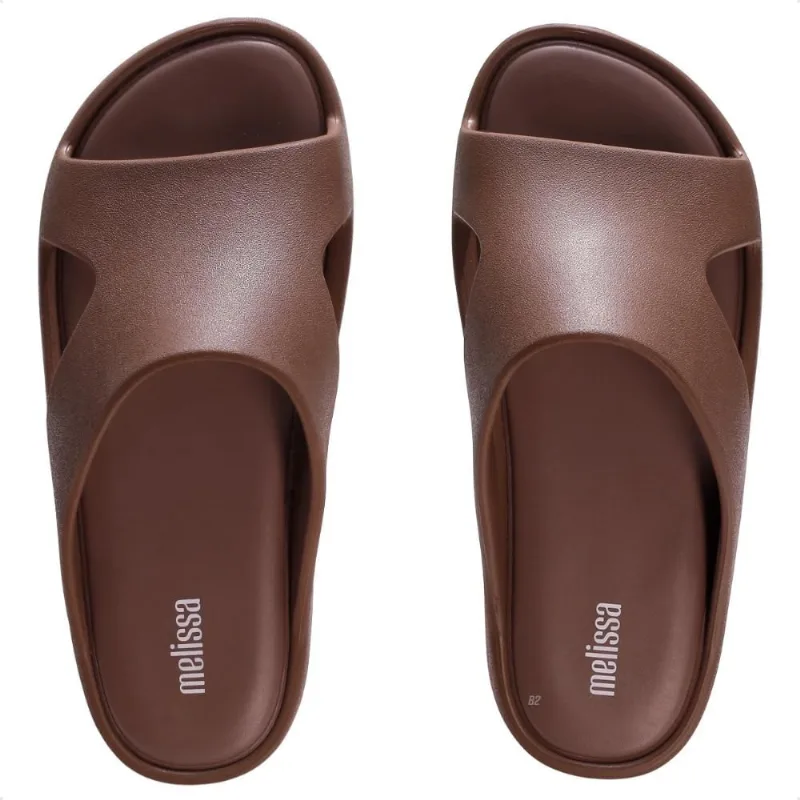 Chinelo Melissa Plataforma Free Cut Out Feminino 37 / Marrom