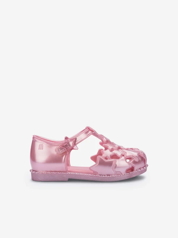 Mini Melissa Girls Starry Sandals in Pink Pink / EU 24 UK 7