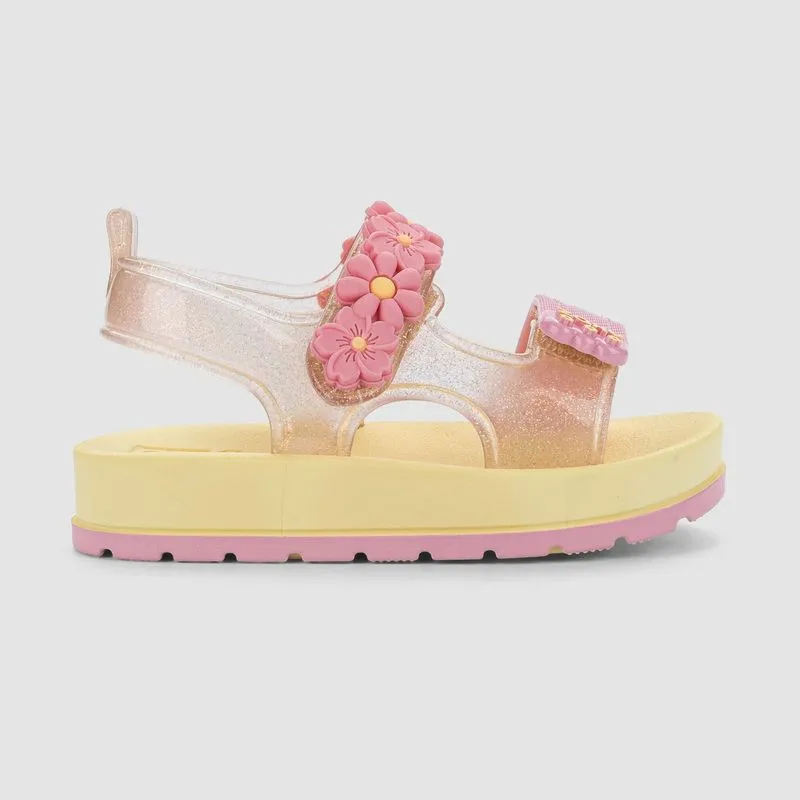Sandália Infantil Baby Bloom Zaxynina Grendene Rosa, 20 BR