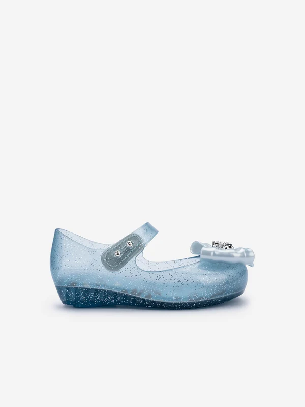 Mini Melissa Girls Ultragirl Princess Ballerinas in Blue Blue / EU 21 UK 5