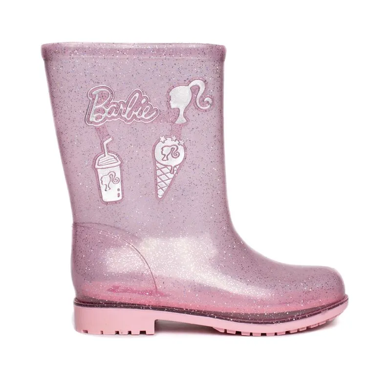 Bota Galocha Infantil Grendene Barbie Rosa - 26