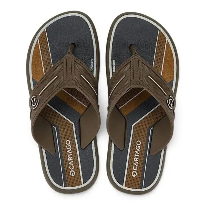 Chinelo Cartago Palermo Infantil Marrom 32
