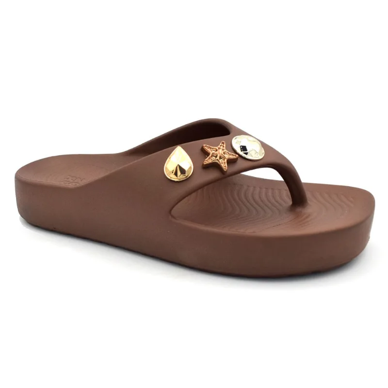 Chinelo Feminino Zaxy Zen Marrom 19361 36