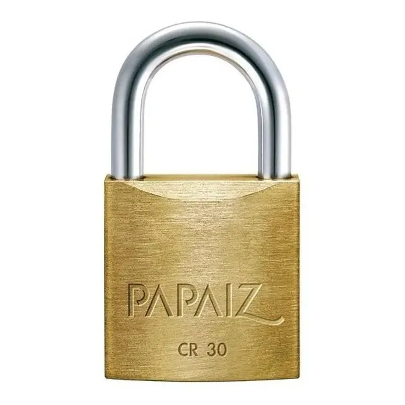 5x Cadeado Em Latão De Cr30 Linha Clássica Papaiz Cor Dourad