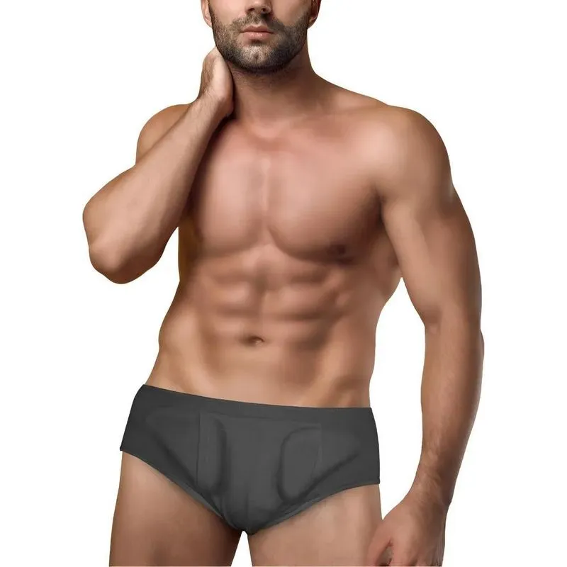 Cinta Cueca Hérnia Inguinal Dupla Preta E Branc Preta - M