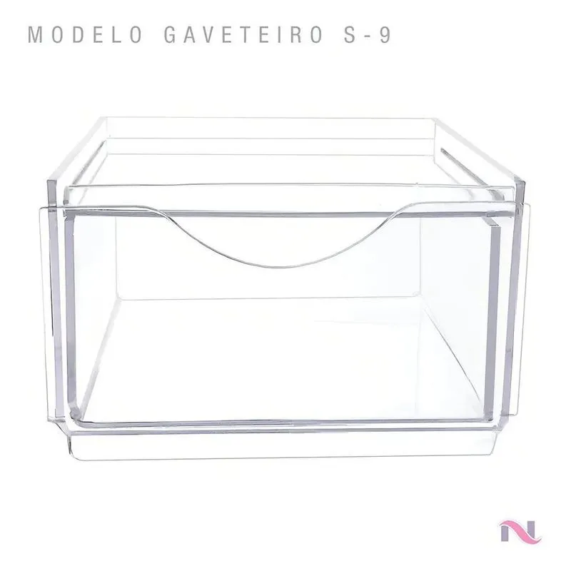 10x Organizador Gaveteiro Acrílico Transparente Premium