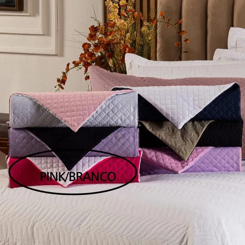 Xuxão Fronha Travesseiro Corpo Matelado Dupla Fac Pink/branc