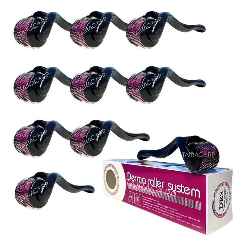 Kit 10 Dermaroller System Agulhas 0.5mm Microagulhas Drs 540