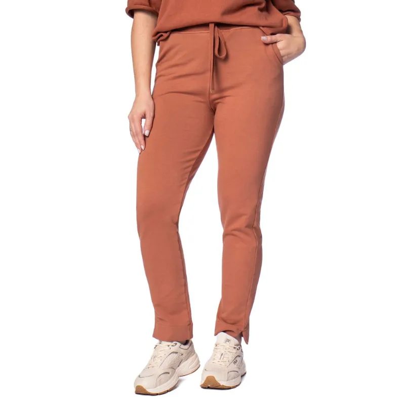 Calça Feminina Biamar Reta Moletom Terracota - M
