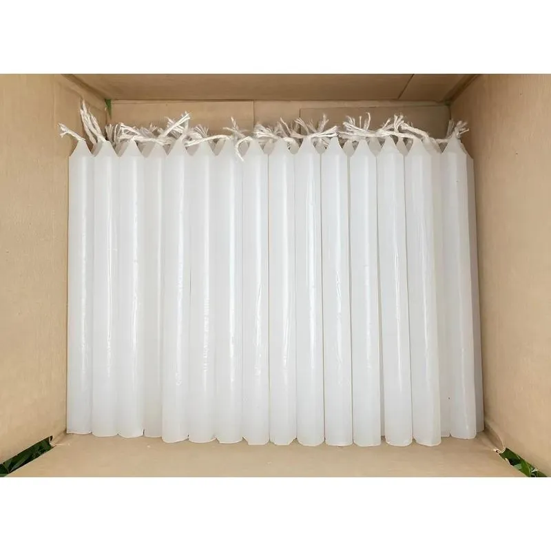 200 Vela Palito Branca 13,5cm Parafina 100% Pura Bra