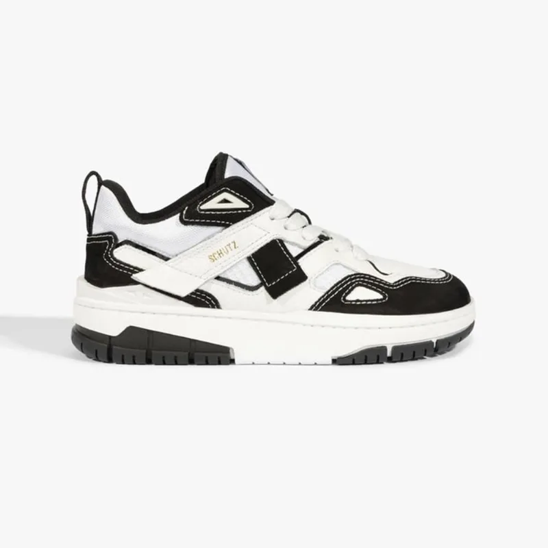 Tênis court 95 branco E preto S 22127 0001 0006 schutz
