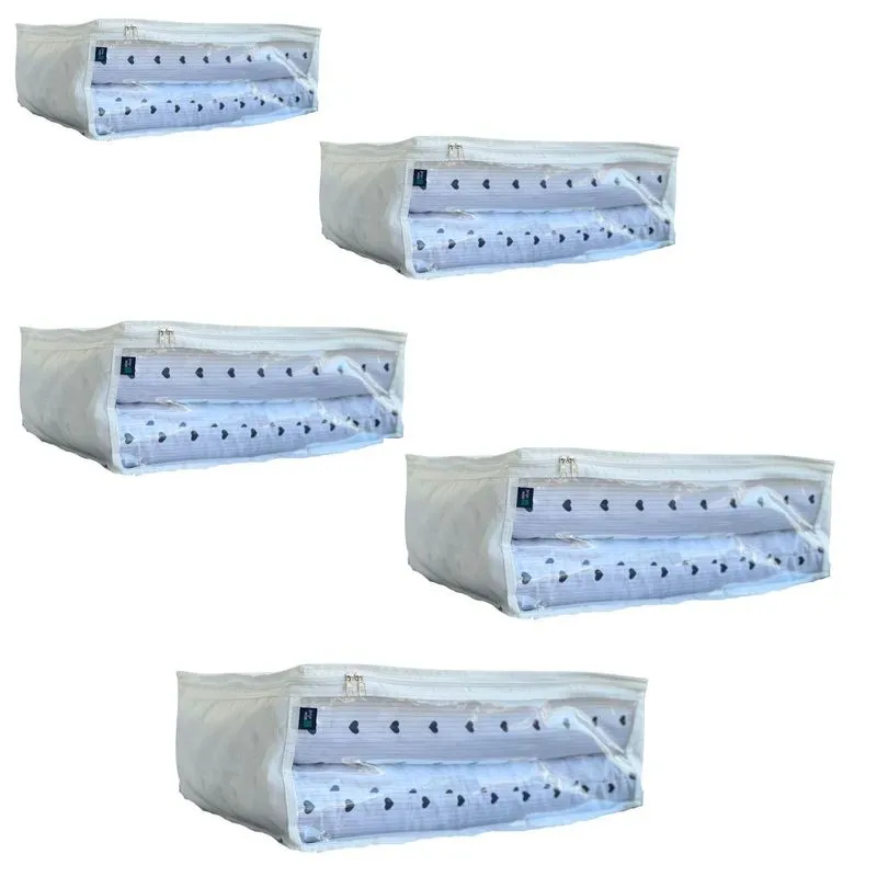 Kit 5 Unidades Bolsa Organizador Multiuso Pp/p/m/g/gg