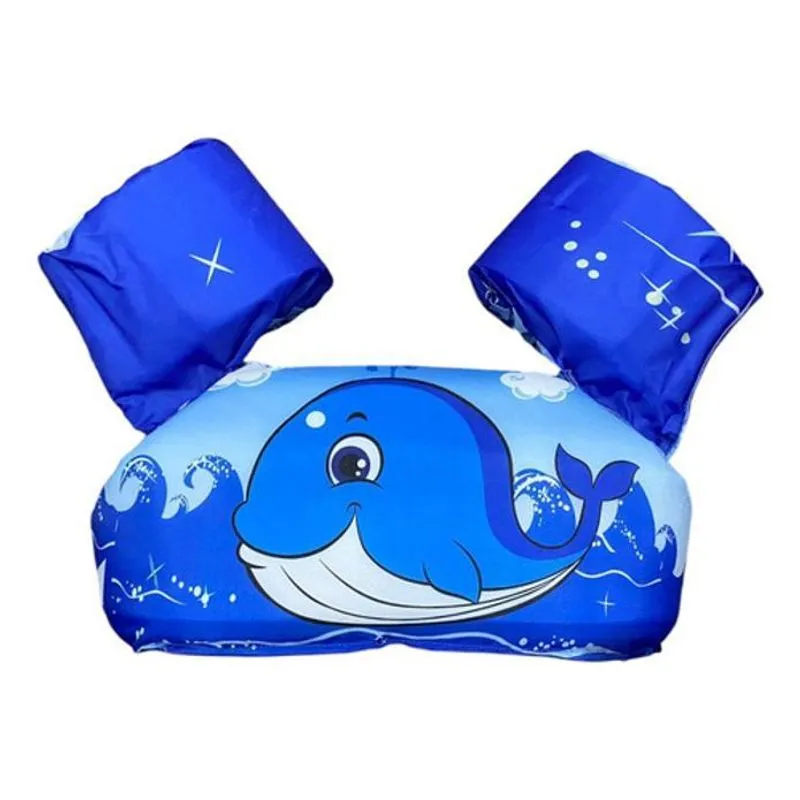 Bóia Colete Inflável Infantil Salva Vidas - Baleia Azul
