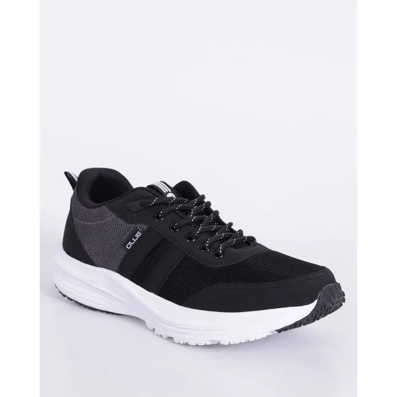 Tênis Masculino Esportivo Ollie Recortes Texturizados Preto 37
