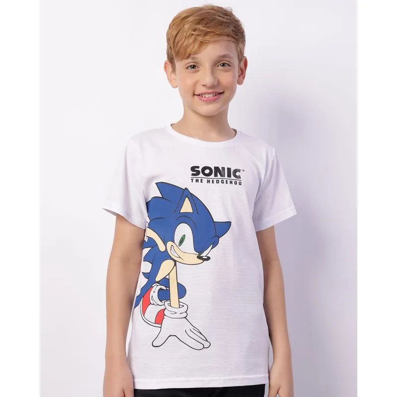 COMERCIAL - INATIVAR (EMAIL 08/07/26) Camiseta Juvenil Sonic Texturizada Manga Curta Branca 14
