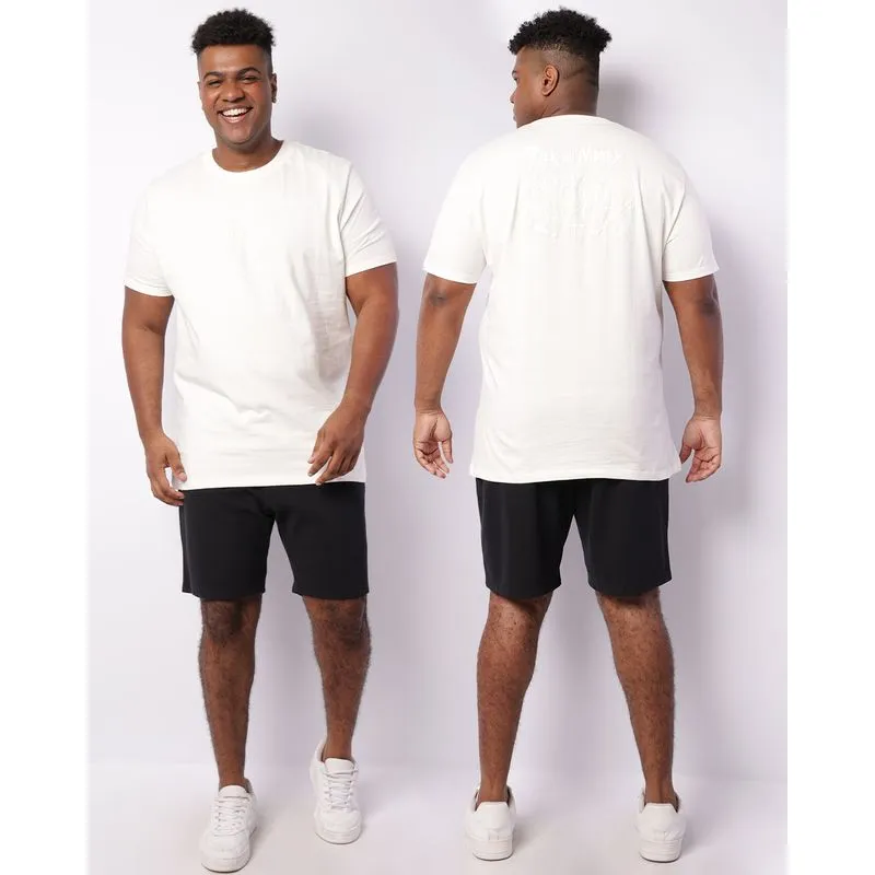 Camiseta Plus Size Masculina Rick And Morty Off White G2
