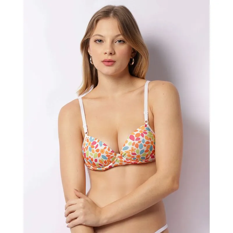 Sutiã Feminino com Base e Bojo Estampa e Cores Sortidas 44