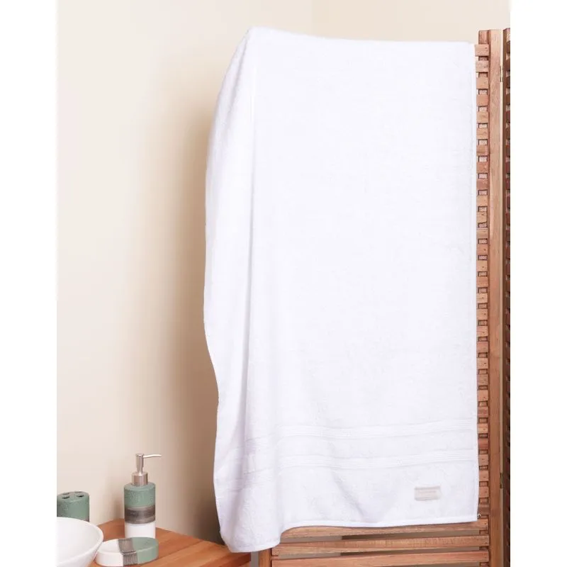 Toalha Banho Buddemeyer 70cm x 140cmm Fio Penteado Branca UN