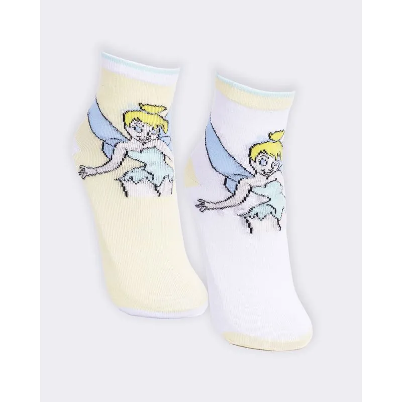 Kit 2 Pares De Meia Infantil Cano Curto Disney Estampa E Cores Sortidas 22 A 25