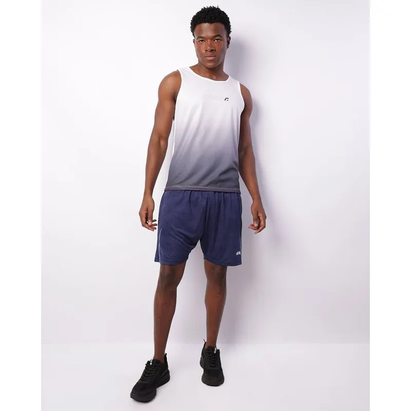 Bermuda Esportiva Masculina Dry Fit Estampada Com Bolsos Marinho P
