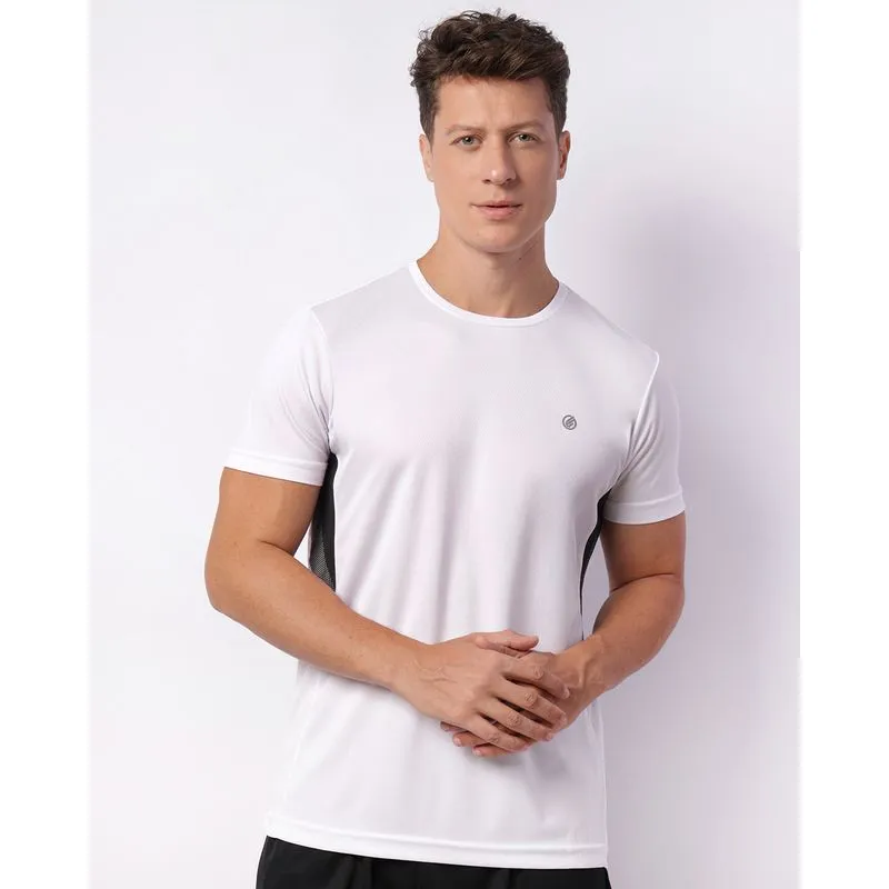 Camiseta Esportiva Masculina Dry Fit Manga Curta Branca GG