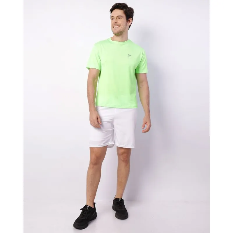 Bermuda Esportiva Masculina Dry Fit Forro Com Bolso Branca P