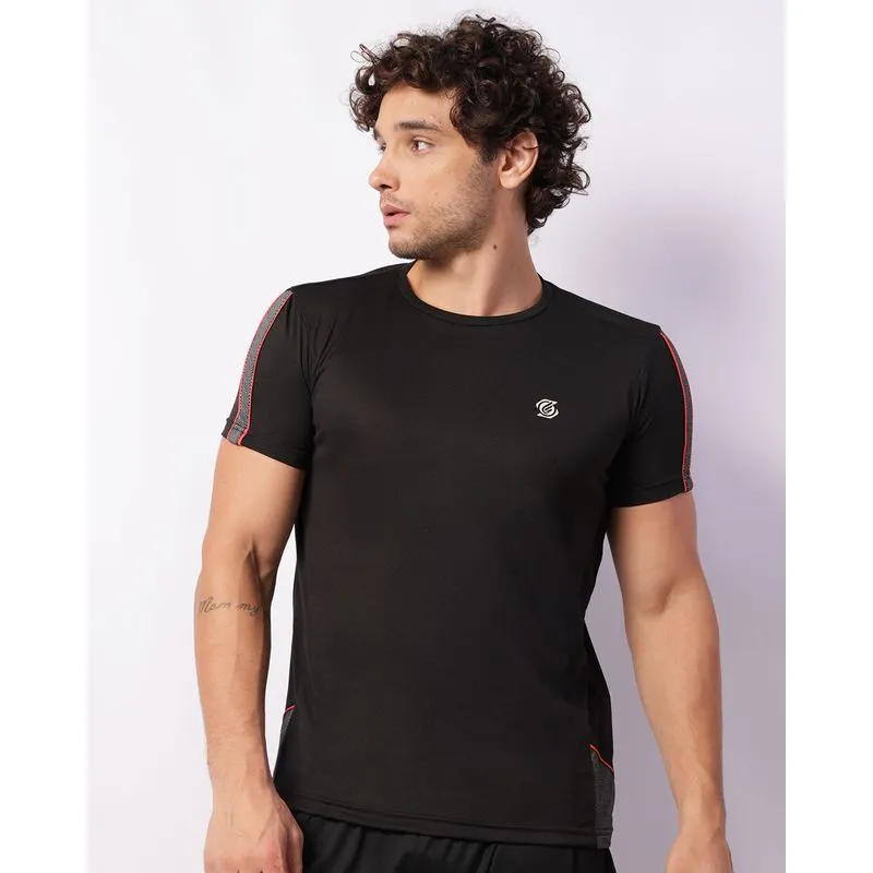 Camiseta Esportiva Masculina Manga Curta Dry Fit Preta M