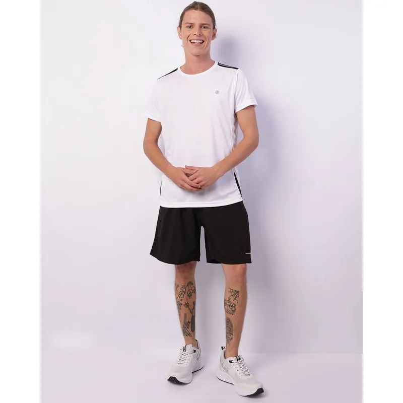 Bermuda Esportiva Masculina Com Recorte E Bolsos Preta G
