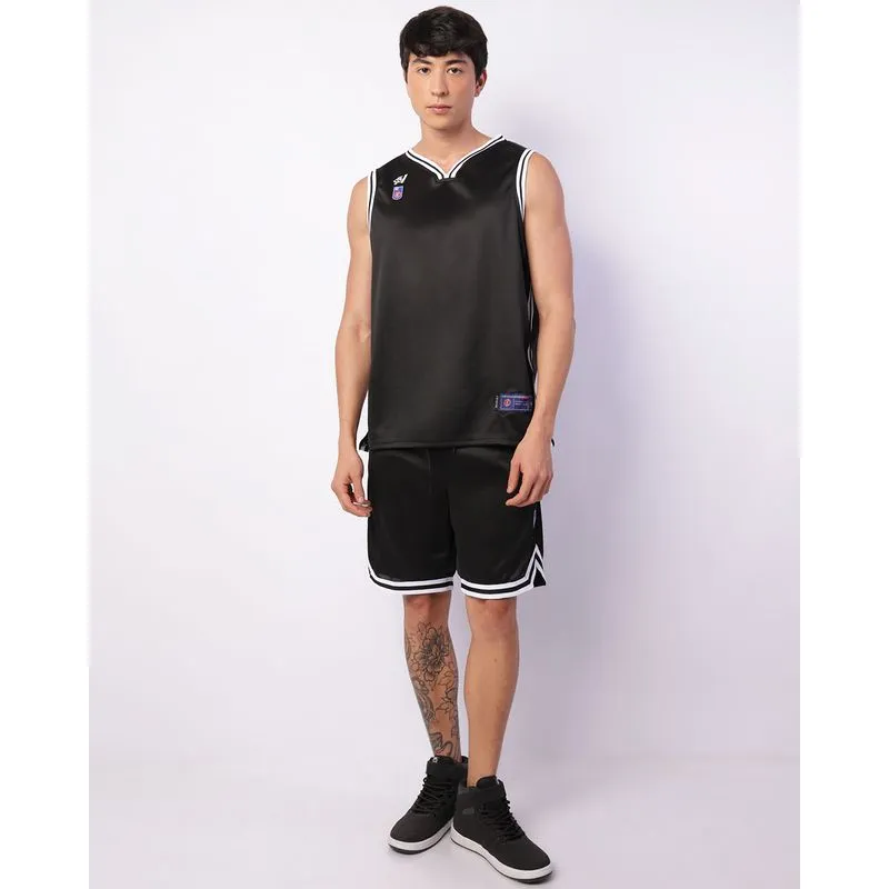 Bermuda Esportiva Masculina Basquete Com Bolsos Preta GG