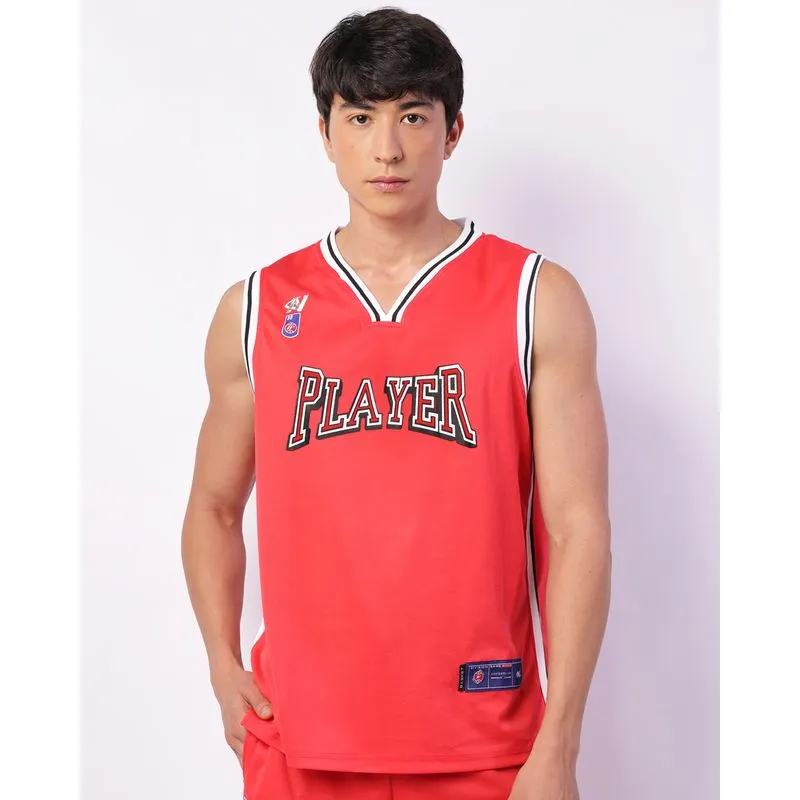 Regata Esportiva Masculina Dry Fit Basquete Vermelha P